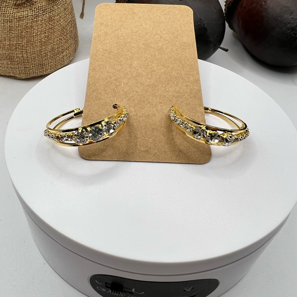Fashion Jewelry Gold Tone‎ Earrings NEW